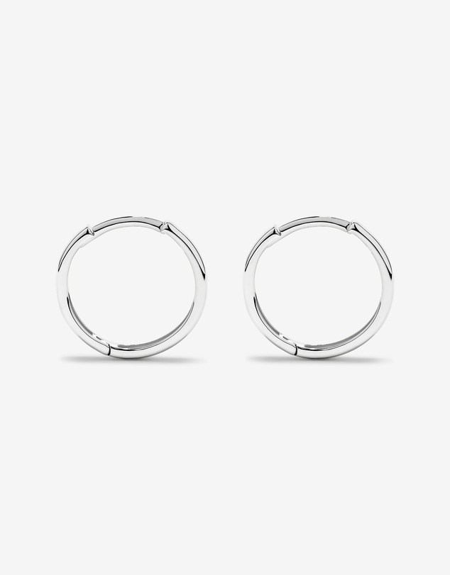 Michael Hill - 13.5mm Large Polished Huggie Earrings in Sterling Silver