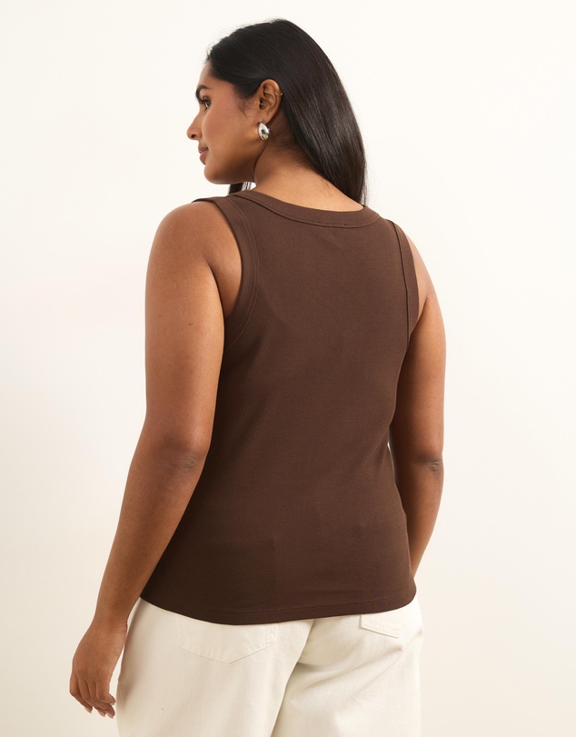 Atmos&Here Curvy - Organic Cotton Scoop Tank