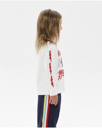 Rock Your Kid - Rock Your Meowie David Long Sleeve T-Shirt