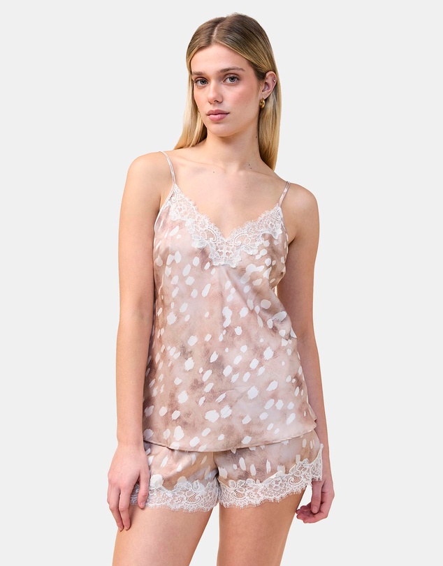 Gingerlilly - Fawn Brown Spot Cami and Short