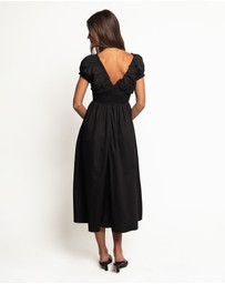 Petal & Pup - Larson Midi Dress - Black