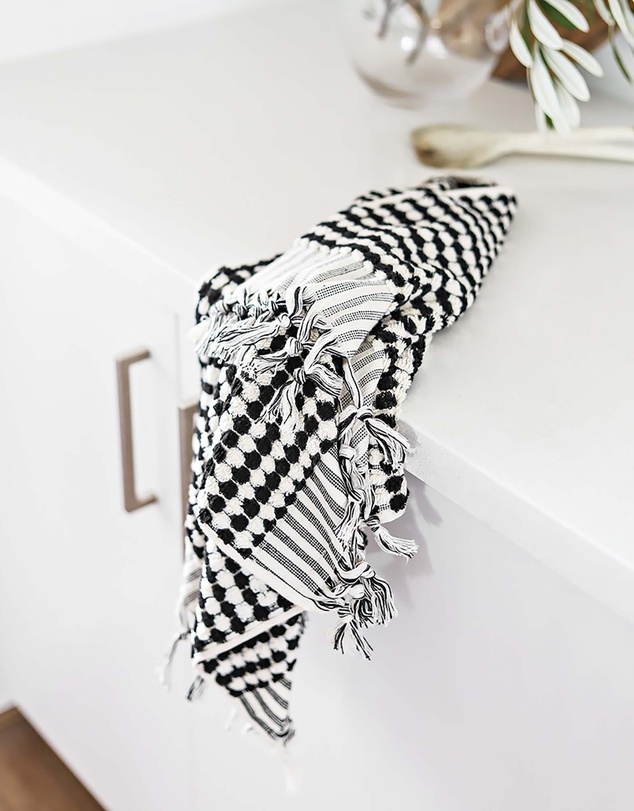 Miss April - Pompom Hand Towel