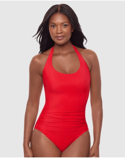 Miraclesuit Swimwear  - Rock Solid Utopia Wired Halter One-Piece Shaping Swimsuit