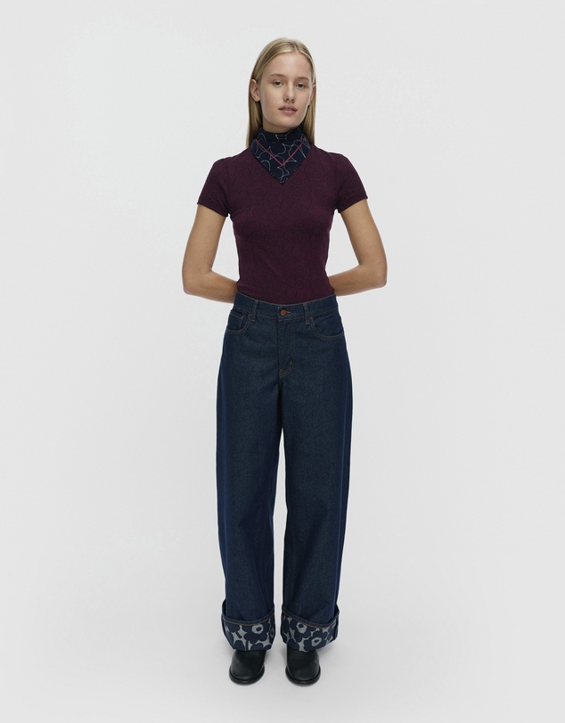 Marimekko - Maridenim Loose Mini Unikko Jeans