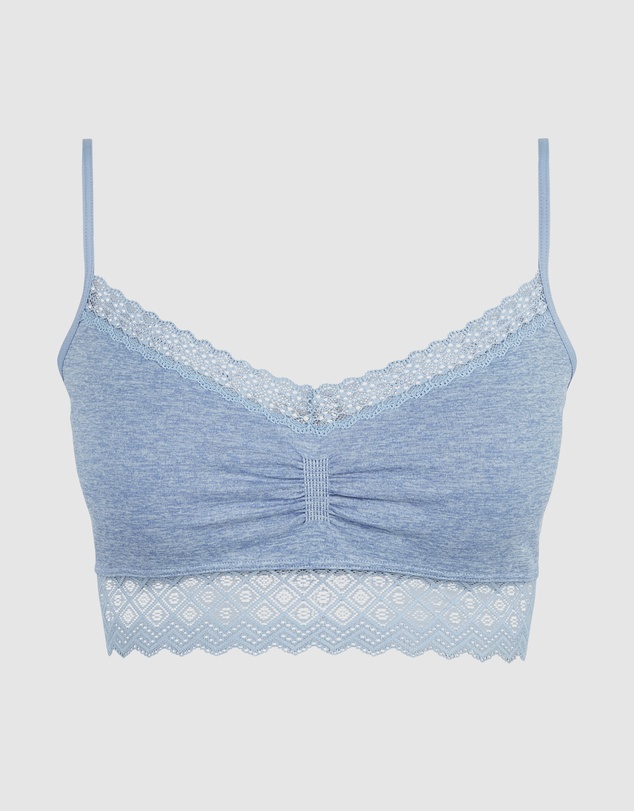Billet Doux - Zen Dentelle Longline Wirefree Bralette with Lace