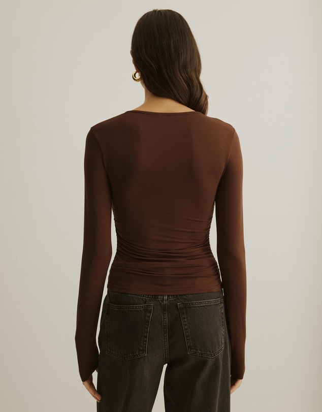 Atmos&Here - Asymmetric Long Sleeve Top