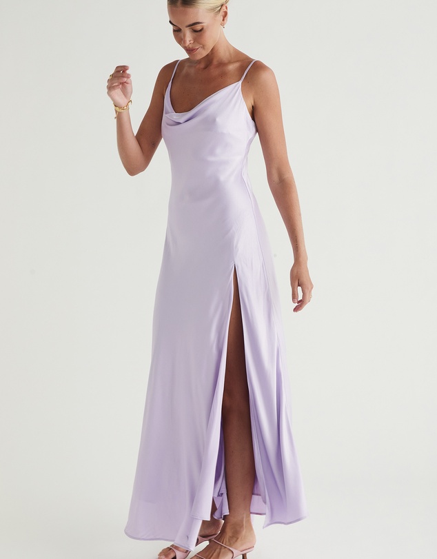 MOS The Label - Calista Cowl Neck Midi Dress