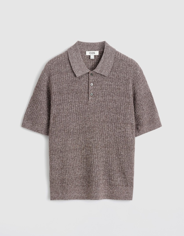 COS - Cashmere-Linen Polo Shirt