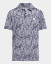 adidas Performance - Performance Textured Print Polo Shirt Kids