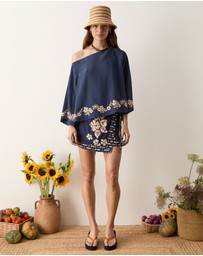 BOTEH - Palmetto Mini Wrap Skirt