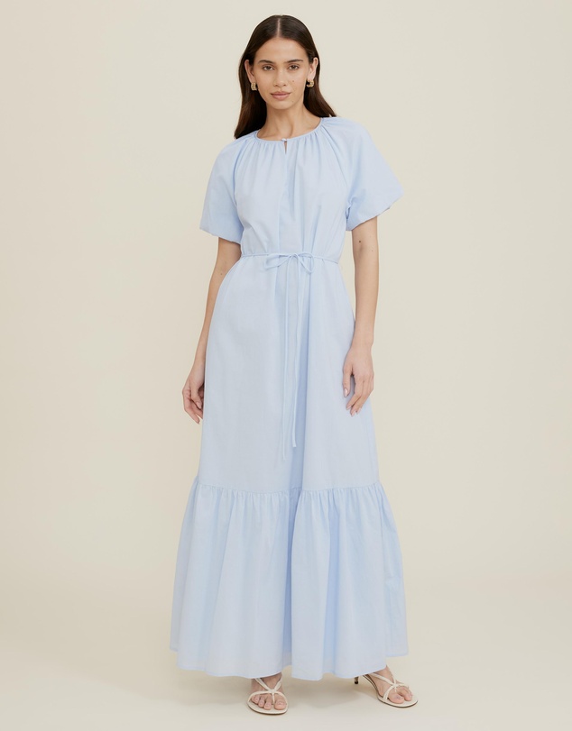 The Fated - Paisley Belted Maxi Dress