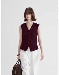 Glamorous - Vintage old money style tweed vest