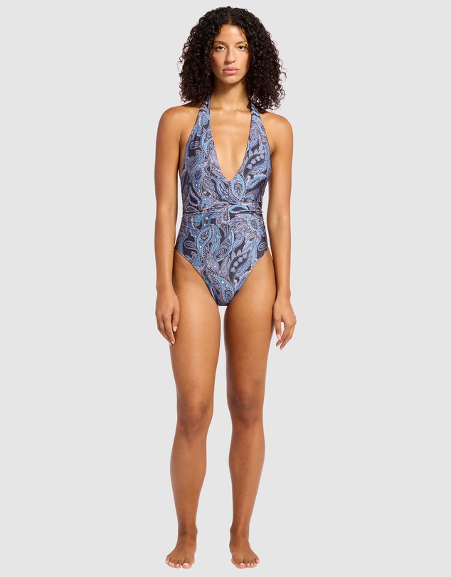 JETS - Oasis Paisley Plunge One Piece