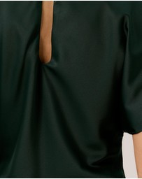 Tussah - Genevieve Flutter Sleeve Satin Top