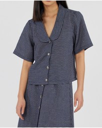 Amelius - Virtuous Check Buttoned Top