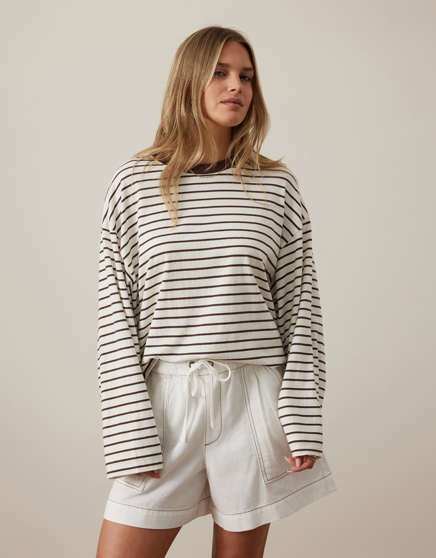 Ceres Life - Beau Long Sleeve Slouchy Tee