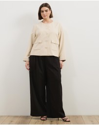 Atmos&Here Curvy - Sorelle Cropped Tailored Jacket