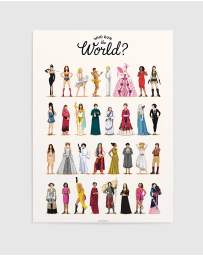 Olive et Oriel - Who Run the World Art Print