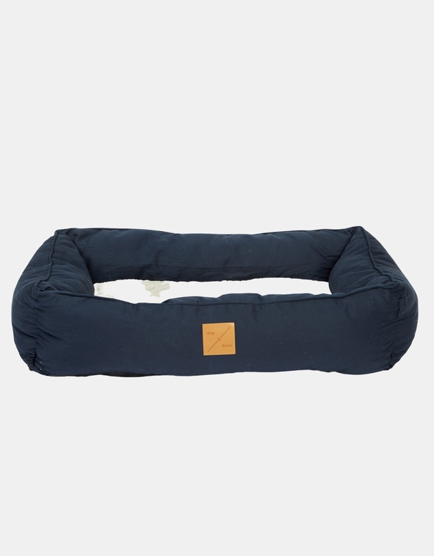 Mog & Bone - Bolster Dog Bed - Navy