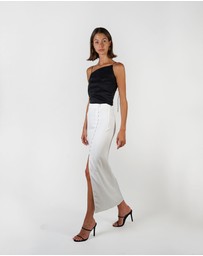 Lydan The Label - Asymmetrical Silk Top