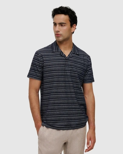 Trenery - Jacquard Stripe Polo