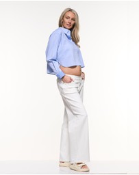 Soon Maternity - Loren Cropped Shirt