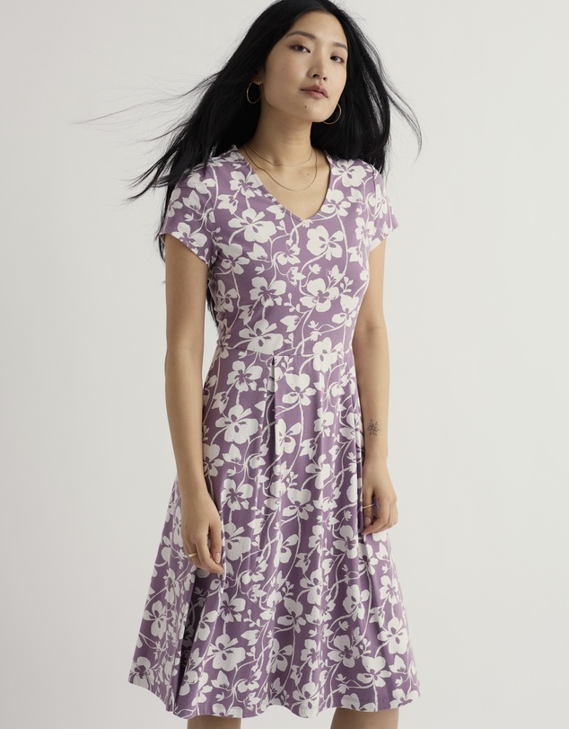 Seasalt - Seasalt Cornwall Purple Pier View Jersey Dress