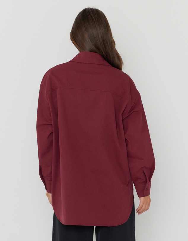 ALEXANDRA - Una Shirt Burgundy