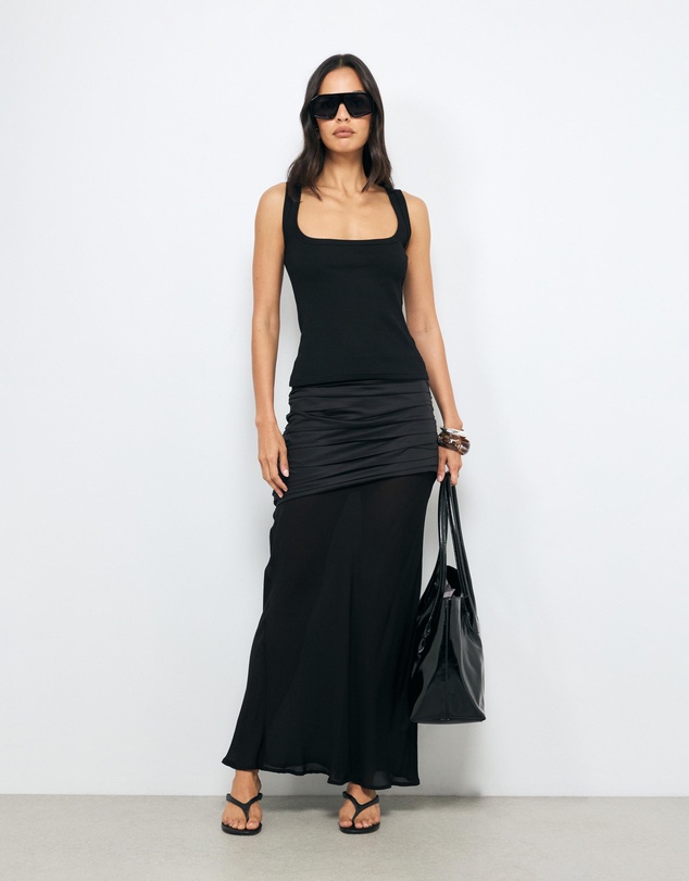 AERE - Asymmetric Maxi Skirt