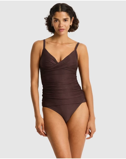 Sea Level Australia - Zen Cross Front Scoop Back Tankini