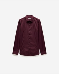 Calibre - Stretch Cotton Poplin Shirt Oxblood