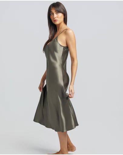 Love and Lustre - Silk Slip 3/4 Length