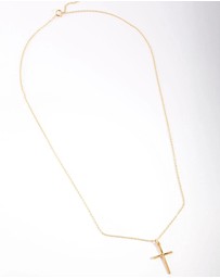 Lovisa - Sterling Silver Gold Cross Necklace
