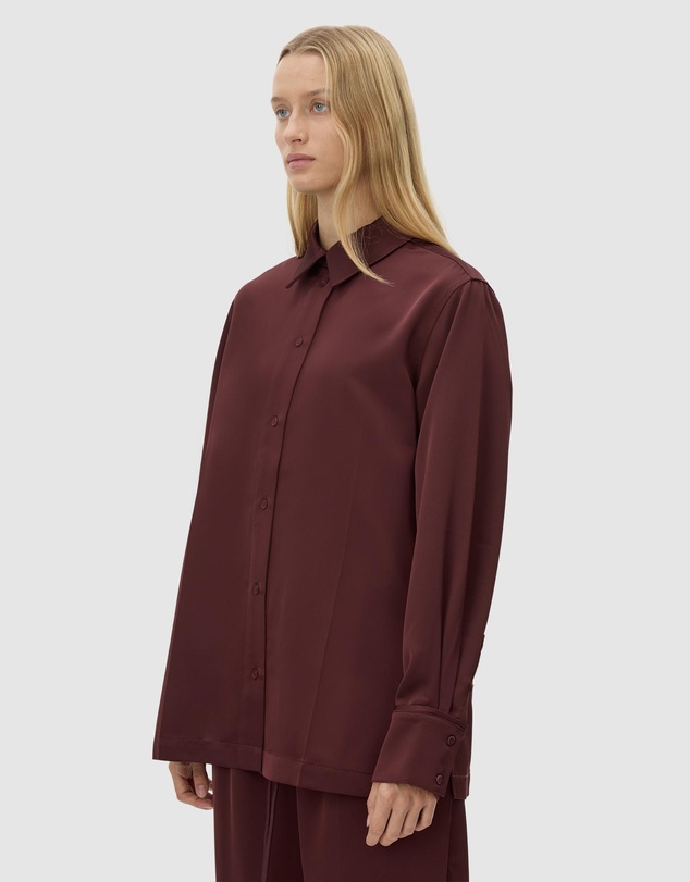 C&M CAMILLA AND MARC - Ground Satin Long Sleeve Shirt