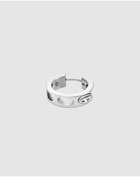 Diesel - D Logo Silver Earring