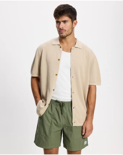 Rhythm - Textured Knit SS Shirt