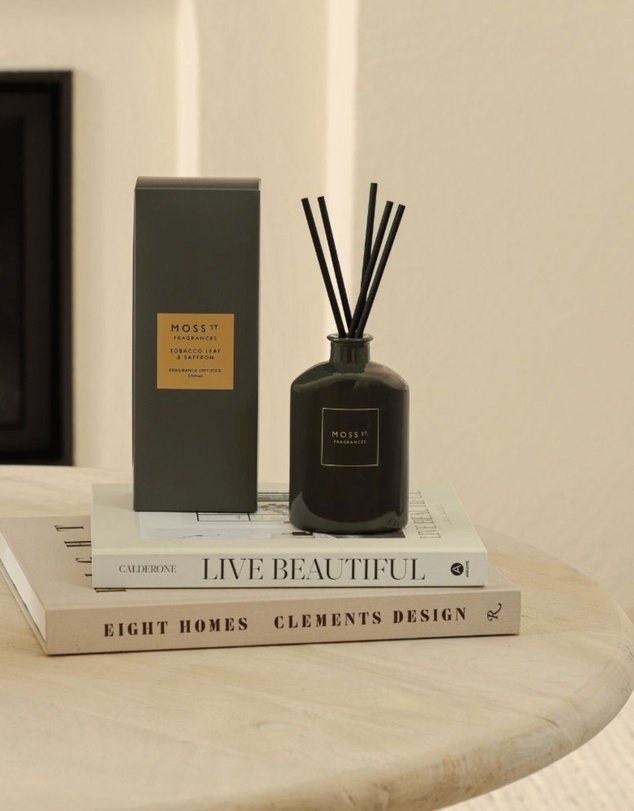 Moss St Fragrances - Tobacco Leaf & Saffron Fragrance Diffuser 300ml