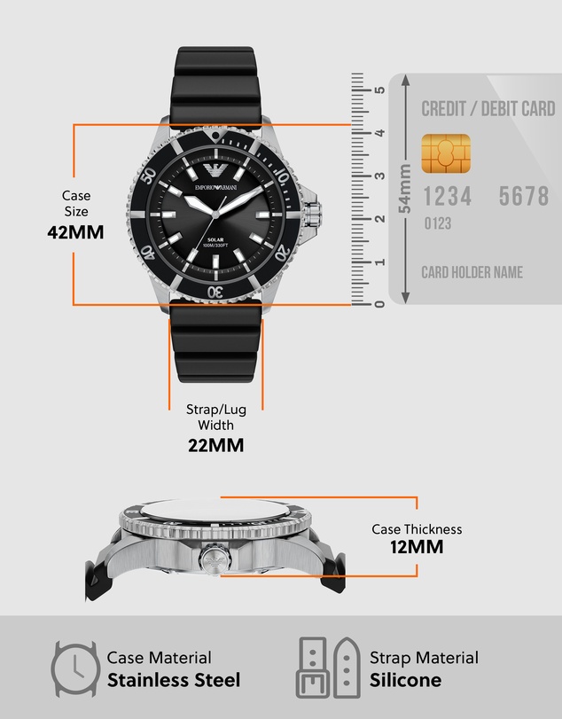 Emporio Armani - Black Analogue Watch