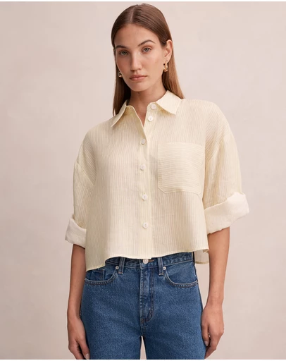 Forever New - Bowie Cropped Shirt