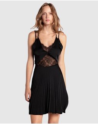 Belle & Bloom - Feel It Still Lace Trim Mini Dress