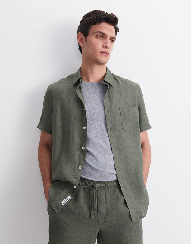 Sportscraft - Short Sleeve Delave Linen Shirt