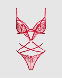 Ann Summers - Flames of Passion Crotchless Bodysuit