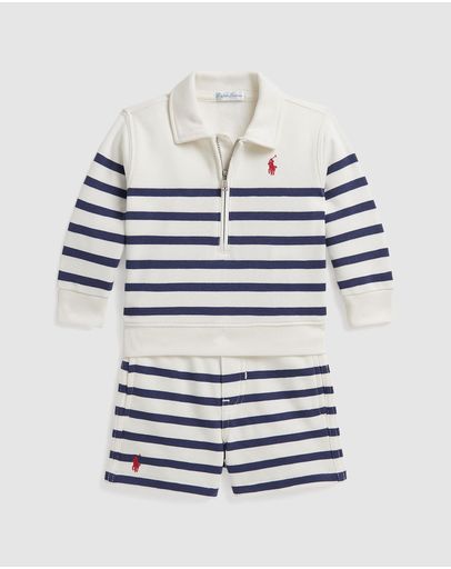 Deckwash White & Light Navy
