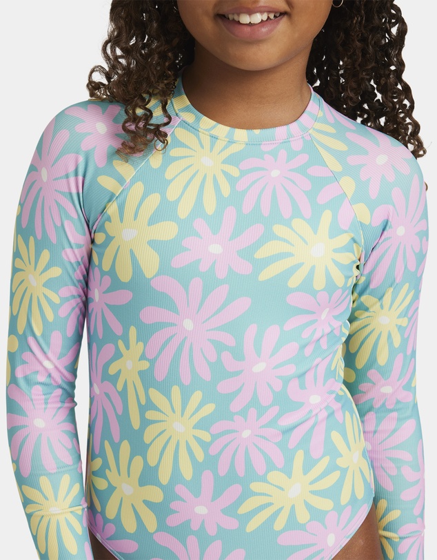 Roxy - Girls 8 to 16 Flower Lover One Piece Rash Vest