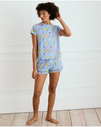 Chelsea Peers - Cotton Patchwork Beach Short Pyjama Set