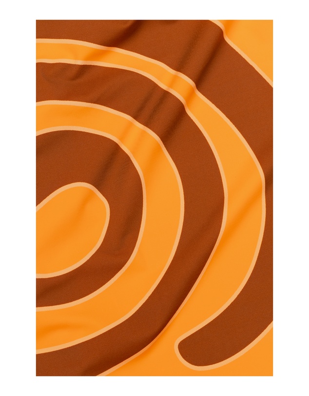 The Wolf Gang - Giro Halter Dress - Tangerine Swirl