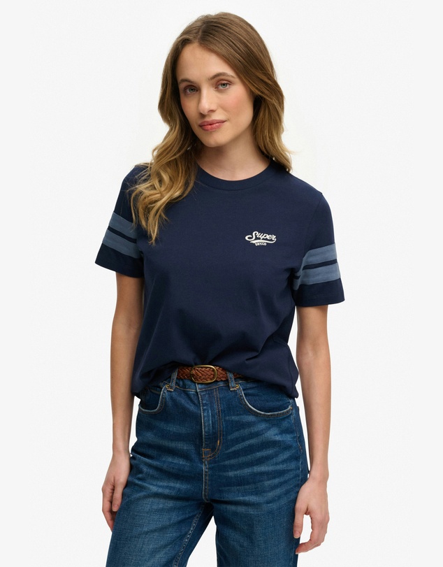 Superdry - Varsity Stripe Script Tee