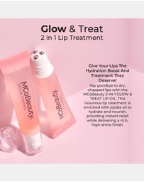 MCoBeauty - Glow & Treat 2-in-1 Lip Oil Treatment - Peach