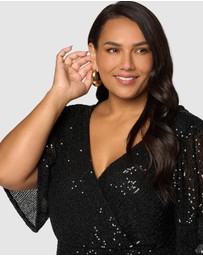 Pink Dusk by Curve Project - Lure Sequin Maxi Dress