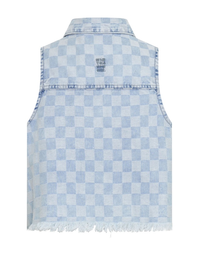 ONE TEASPOON - Checkmate Denim Braxton Top